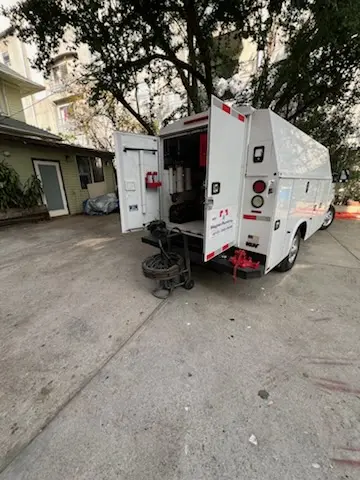 Magnet Plumbing service vehicle on-site for Faucet Repair in Fort Myers Beach